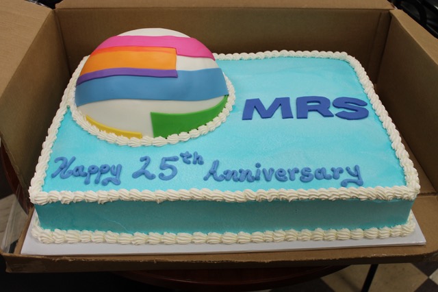 Cake for the 25th Anniversary event for MRS